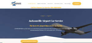 Jacksonville Airport Car Service Website Development and SEO Client