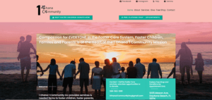 Web Development with SEO and design for 1 Ohana Foster Care Nonprofit