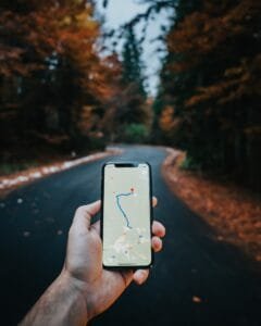 Phone showing Google Maps found on SEO 3 pack in Florida