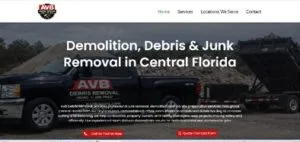 AVB Debris - Junk Removal and Demo Home Page